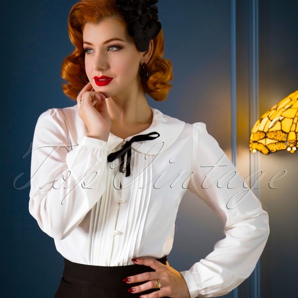 Banned Retro Tops - Sailor Rose Blouse by Banned Retro Apparel
